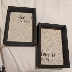 Love is Patient Wooden Decor